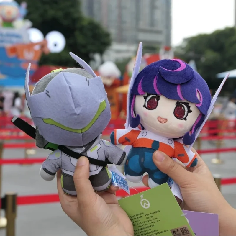 Official Blizzard Anniversary Plush Keychain D.Va Kiriko Mercy Ana Genji Juno Soft Bag Pendant Collectible Gift Souvenir Present view 4