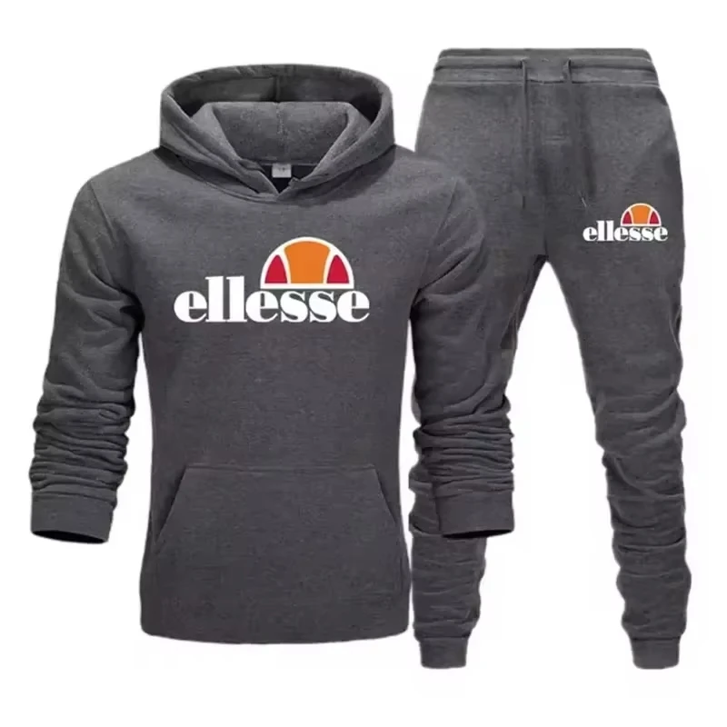 New Street Trend 2 Piece Hoodie Set Men Women, Athletic Hoodie & Sweatpants, Comfortable Casual Sports Tracksuit view 4
