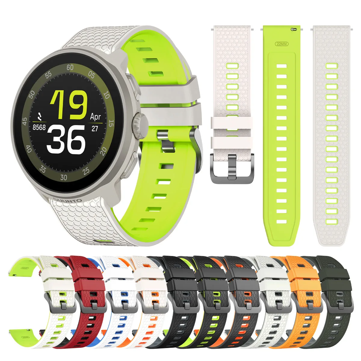 Für SUUNTO PACE 2 S/Run Silikonarmband 22mm Armbänder für SUUNTO 9 5 PEAK VERTICAL OCEAN/HUAWEI/Amazfit/Garmin SmartWatch Band