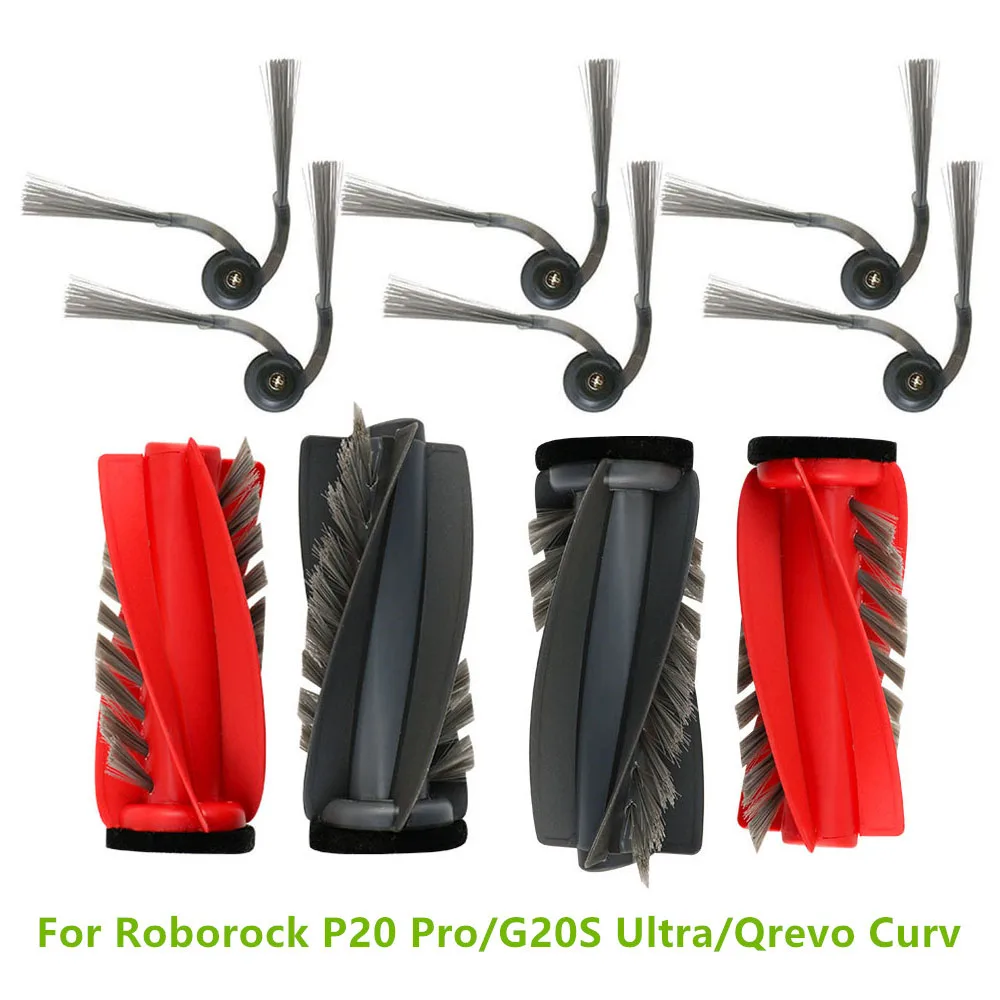 For Roborock P20 Pro Side Brushes Roller Brush For Roborock G20S Ultra/Qrevo Curv Robot Vacuum Cleaner Accessories