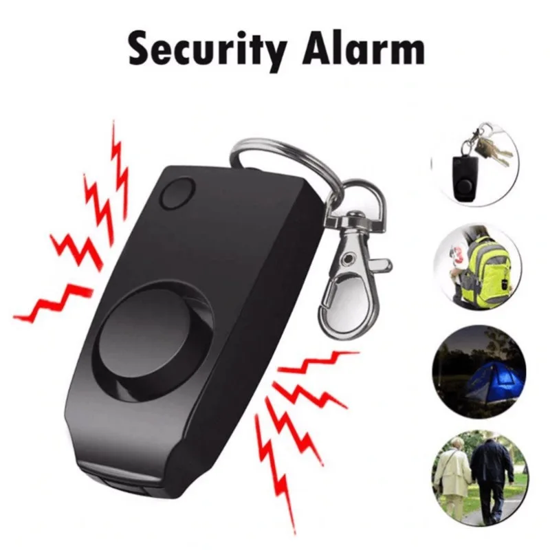 Women Personal Self-defense Anti-wolf Alarm Mini Button Type Alert Device Elderly SOS Help Caller Neutral Universal Safety
