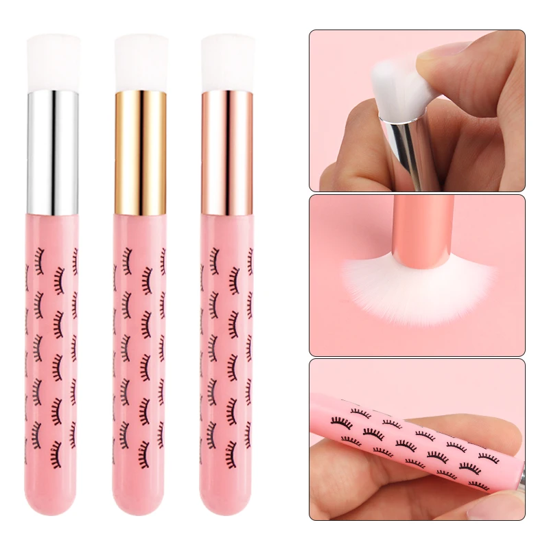 5pcs Hollow Handle Nose Cleaning Brush Eyelashes Pattern Portable Travel Professional Makeup Tool for Contouring Mascara Tools