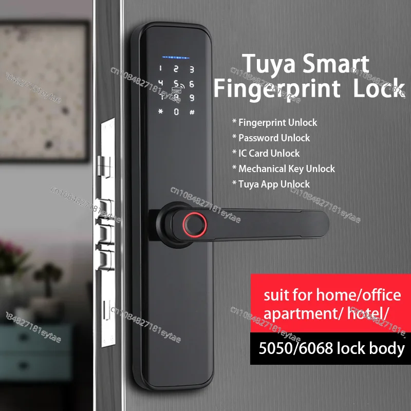 Graffiti Bluetooth remote control smart lock entry door bedroom door fingerprint password lock office anti-theft door lock