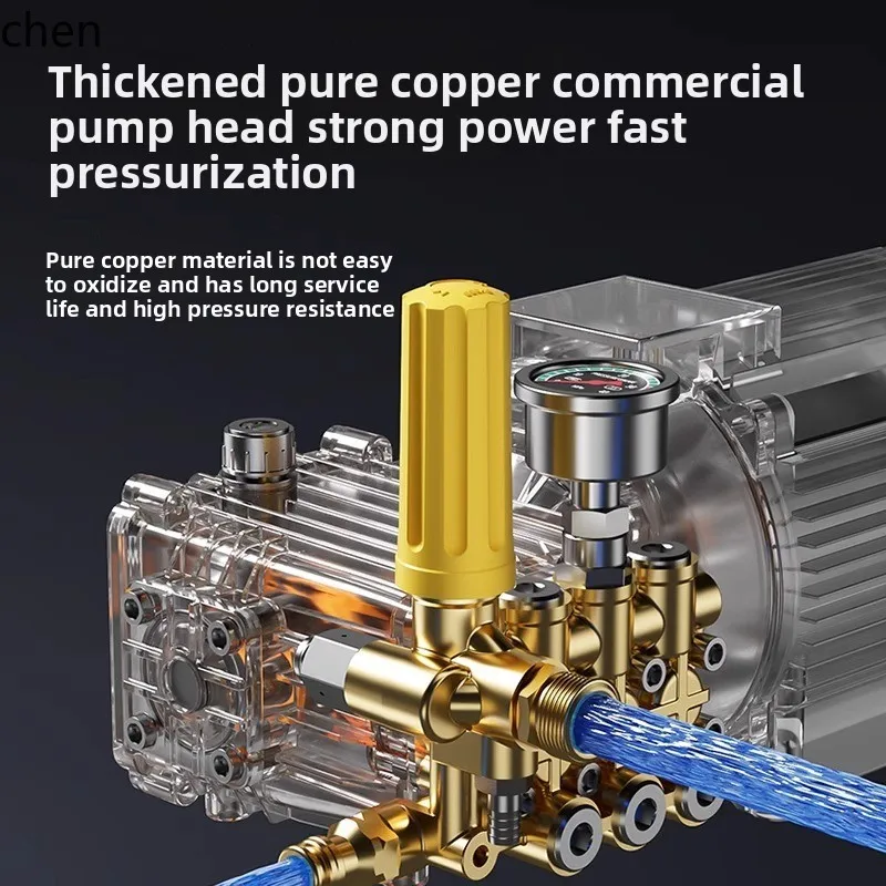 HTT Bussola Lavatrice per auto 220v Lavatrice per auto Negozio Fattoria Ad alta potenza Lavatrice ad altissima pressione Pistola ad acqua Pompa ad acqua