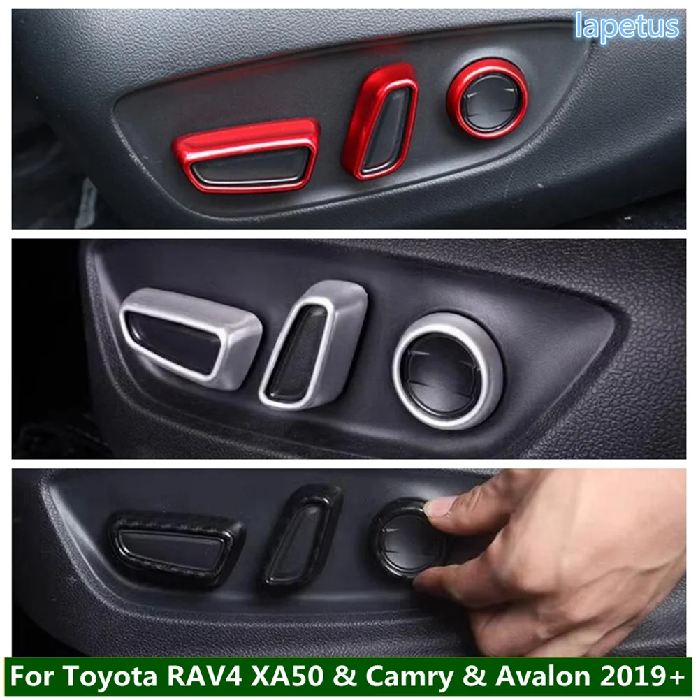 

Seat Adjustment Switch Knob Button Control Frame Cover Trim For Toyota RAV4 XA50 & Camry & Avalon 2019 - 2024 Car Accessories