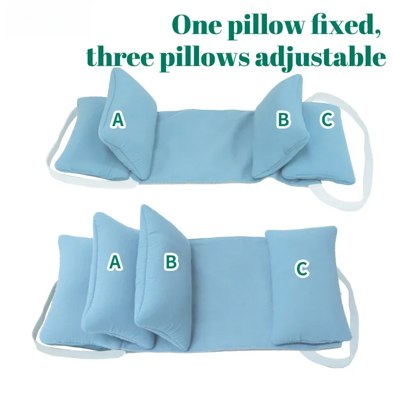 Elderly Anti Side Deviation Fixed Pillow Antimicrobial Cotton Adjustable Soft Inner Core Patient Head Support Cervical Pillow