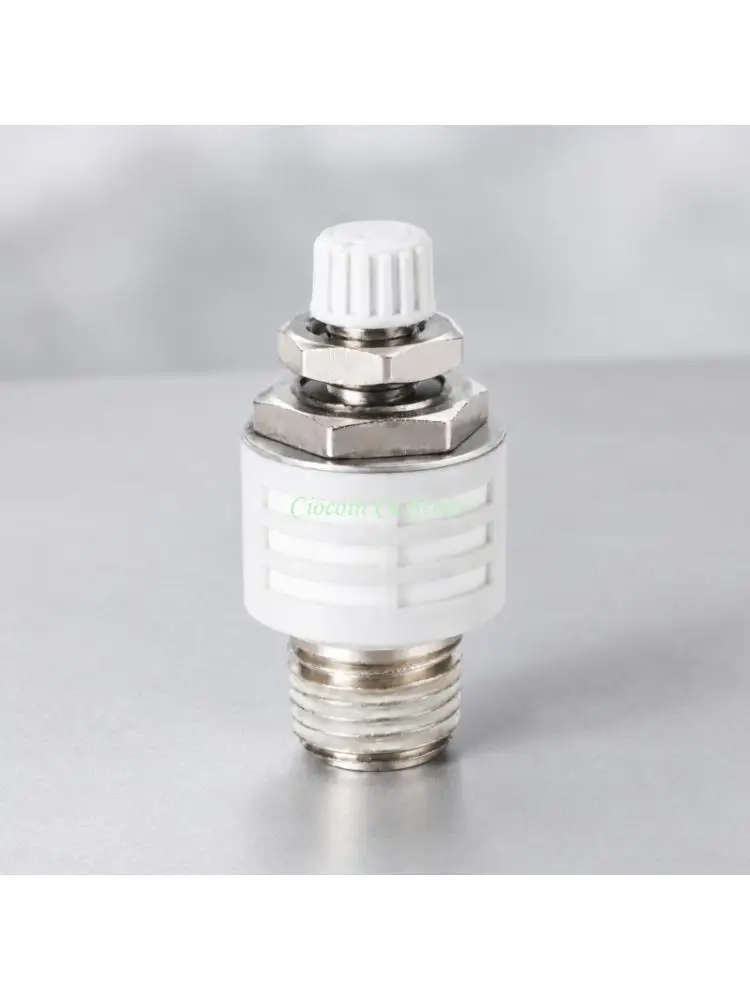 X90F Male Threaded Exhaust Muffler with Top-Mounted Adjustment Knob ASN2