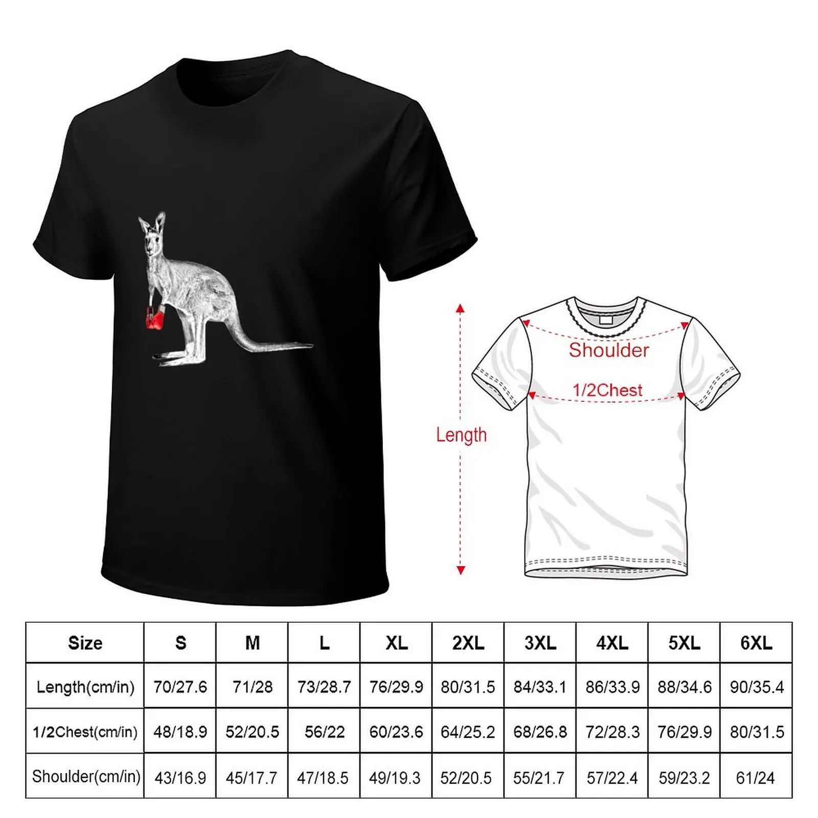 boxing kangaroo T-Shirt High Elasticity Sports T-Shirt