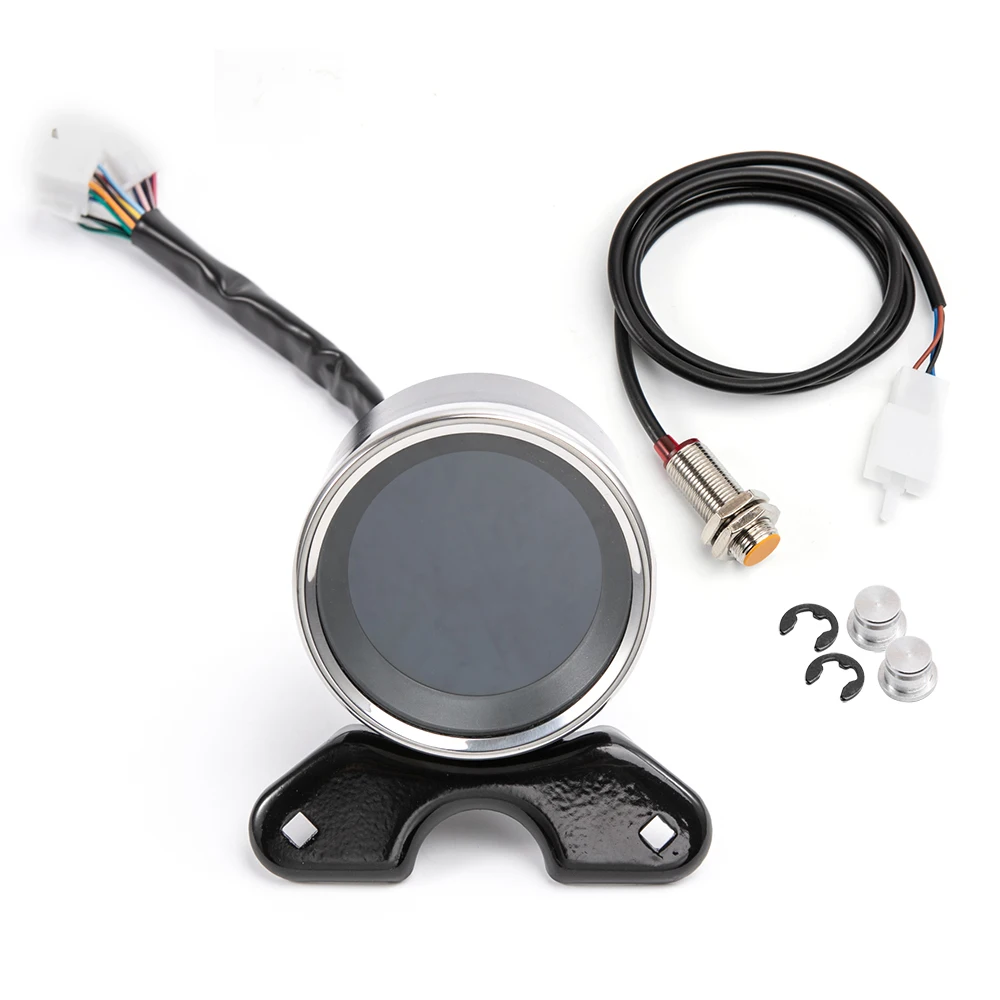 12V Motorcycle Tachometer Meter LED Backlight LCD Digital Speedometer Temperature Fuel Meter Motorcycle Level Gauge For Harley