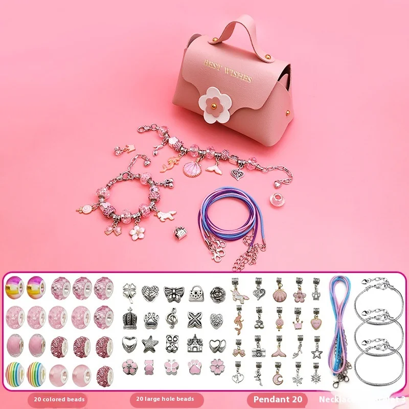 66 Stück Schmuck herstellung Kit für 6-12 Mädchen Charm Armband machen Kit für Mädchen Kinder Geburtstag Geschenk box Neujahr Weihnachts geschenk