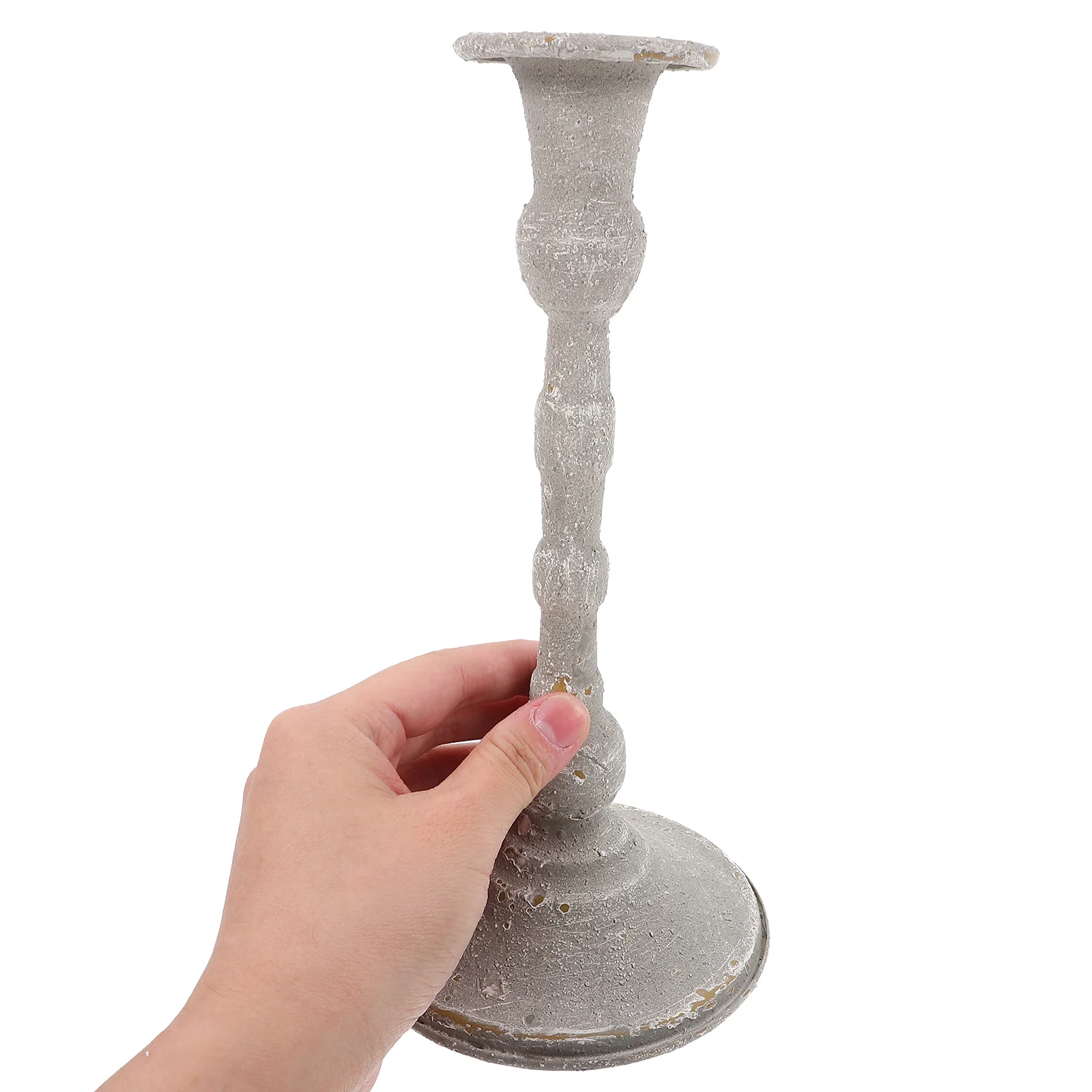 

1pcs Taper Holder Iron Metal Stand Tabletop Decor Vintage Style Home Decoration Desktop Candleholder Party