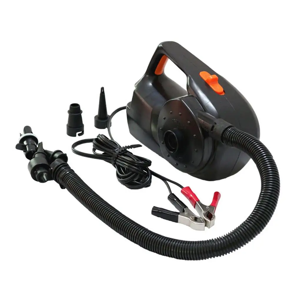 Air Pump 12V 100W Car Rechargable Pump Electric Inflatable For Air Mat Boat Swimming Pool Air Cushions Ball Auto Portable Blower