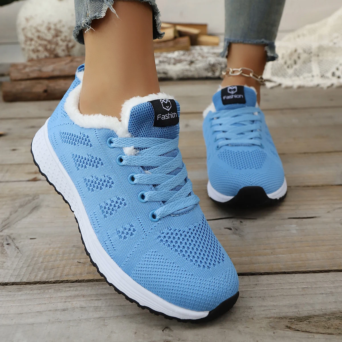 

Winter Warm Casual Sports Shoes Women's Fleece-lined High-top Sneakers designer shoe shoes women sneakers vulcanizar shoes