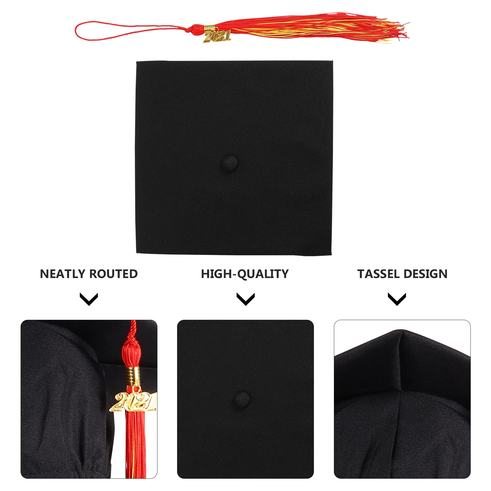 

Degree Top Hat 2021 Bachelor Cap Meaningful Graduation Has Party with Tassel Advanced