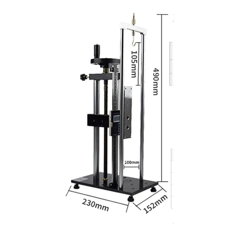 Push-pull force gauge mounting test stand, upgraded screw-type tensile and compression test stand, AST manual press.