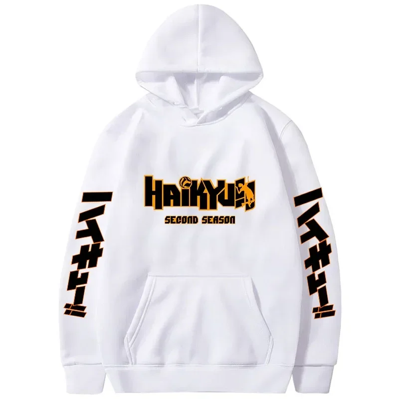 

2024 Spring Men's Hoody Japan Anime Haikyuu Manga Printed Hoodies Men New Fashion Hoody Hip Hop Sweatshirts Pullovers Clothing