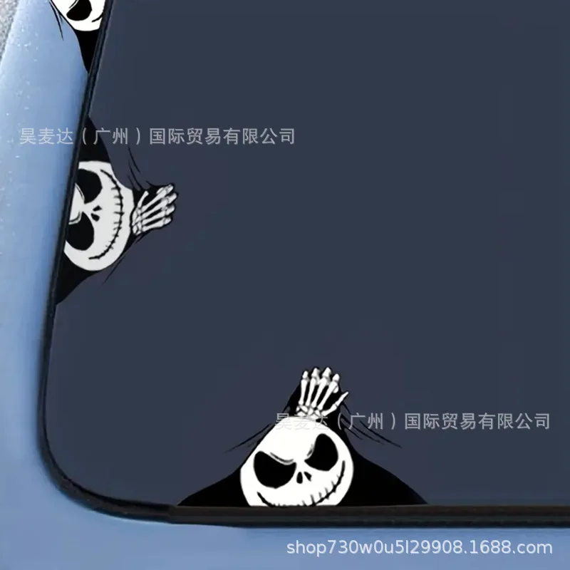 Der Albtraum vor Weihnachten Jack Skellington Aufkleber, kratzfest, auf Auto, LKW, Fenster, Laptop, Aufkleber, Auto-Außenseite