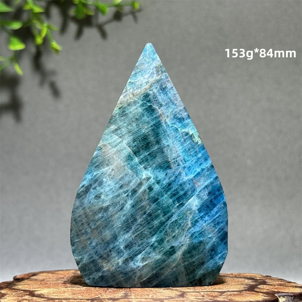 الياقوت الطبيعي الأزرق الفوسفور الرماد شكل حر الشعلة جمع المنزل الطاقة الديكور هدية الريكي التأمل شفاء جوهرة #3