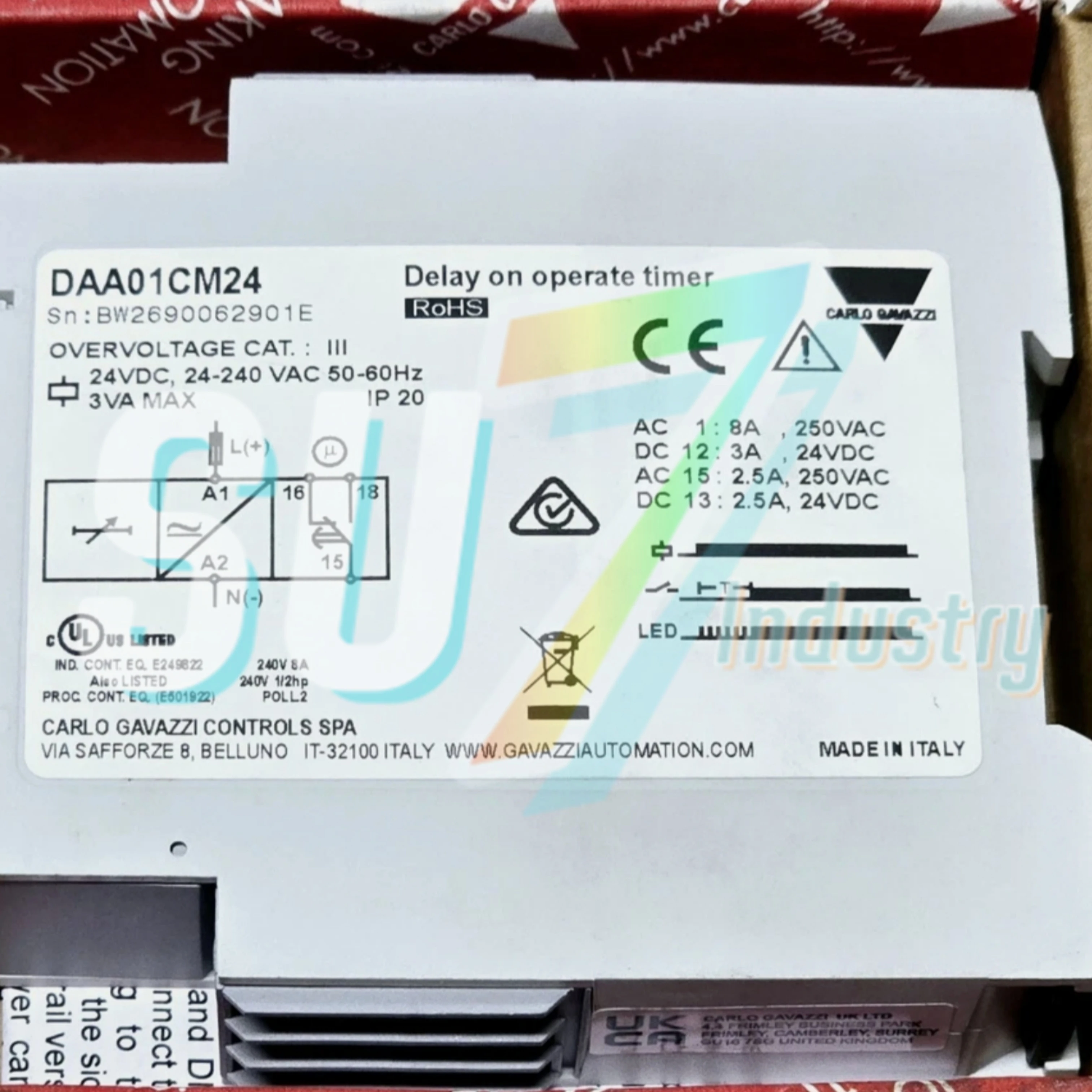 Relai Waktu Asli Baru DAA01CM24 DAA01DM24 DAA51CM24B001 DAC01CM24 DAC51CM24B001 DBB01CM24 DBB01DM24