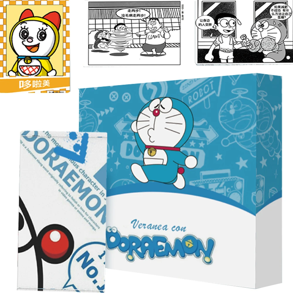 

Doraemon Game Collection Cards Nobita Nobi Honekawa Suneo Anime Peripherals Nine Palace Grid Puzzle Card Birthday Gift for Child