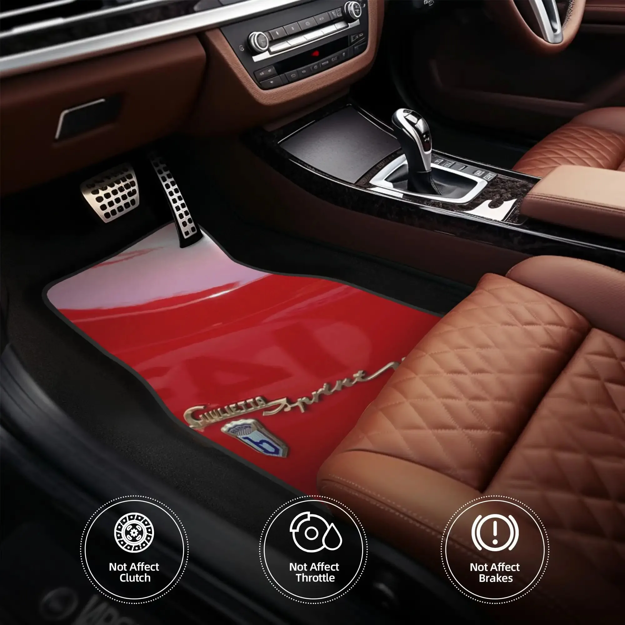 

2D 4pcs For ALFA ROMEO Giulietta Sprint Veloce Fit Car Floor Mats - Full Coverage Front/Rear/Trunk Liners, Compatible With Most