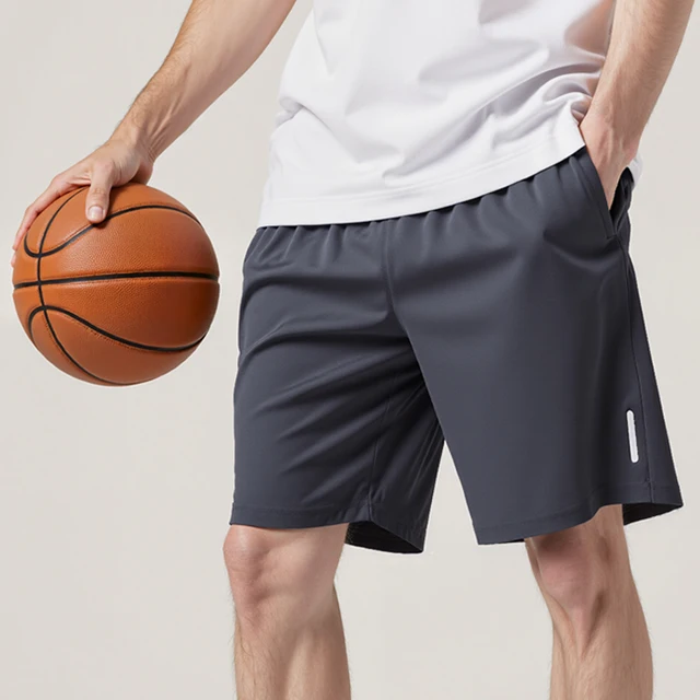 Luźne, sportowe szorty męskie szybkoschnące do treningu i biegania, spodenki gimnastyczne męskie, spodnie do ćwiczeń, letnie szorty typu boardshorts.