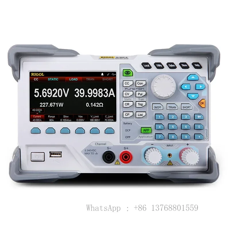 DL3000 Series Programmable DC Electronic Load (Single Channel, 150V/40-60A/15-30kHz)