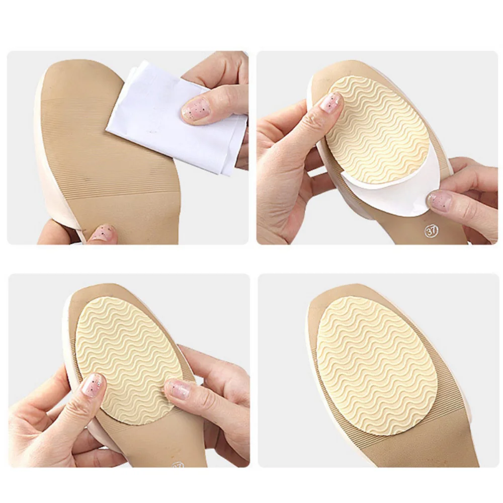 ยาง Forefoot Pads ผู้ชายผู้หญิงรองเท้า Soles Protector Anti-SLIP ซ่อม Outsoles Self-กาวสติกเกอร์ส้นสูง Care ด้านล่าง Patch