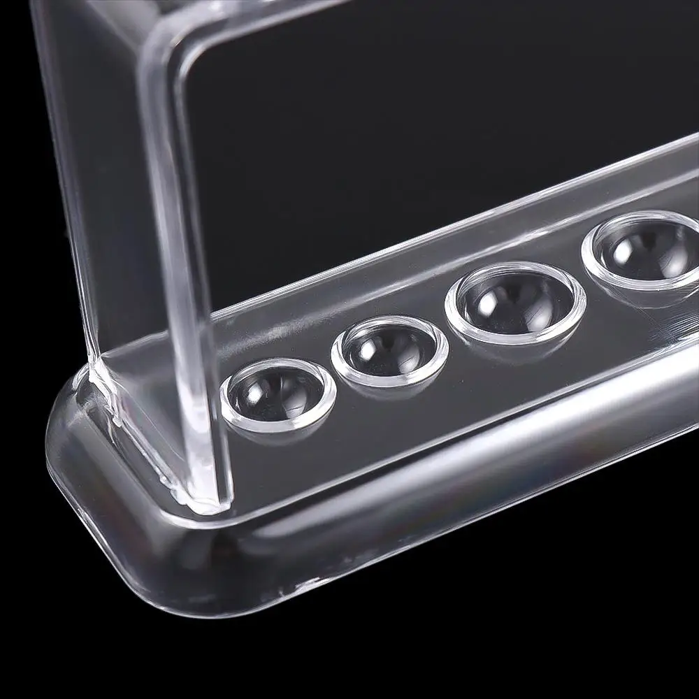 Experiment Educational Plastic Clear 6 Holes 16.7*8*3cm Test Tube Stand Test Tube Holder Burette Shelf Test Tube Rack