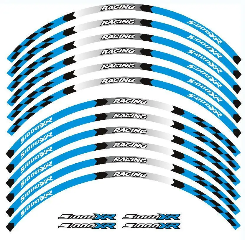 

17" Rim Stripes Wheel Tape Sticker Decal Reflection For 2015-2022 BMW S Motorcycle Stickers Decals