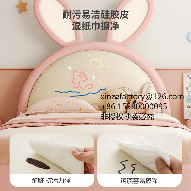 Factory Direct 2026 Top Rated Tongyu Special Children's Girl Princess Bed Pink Girl Simple Modern