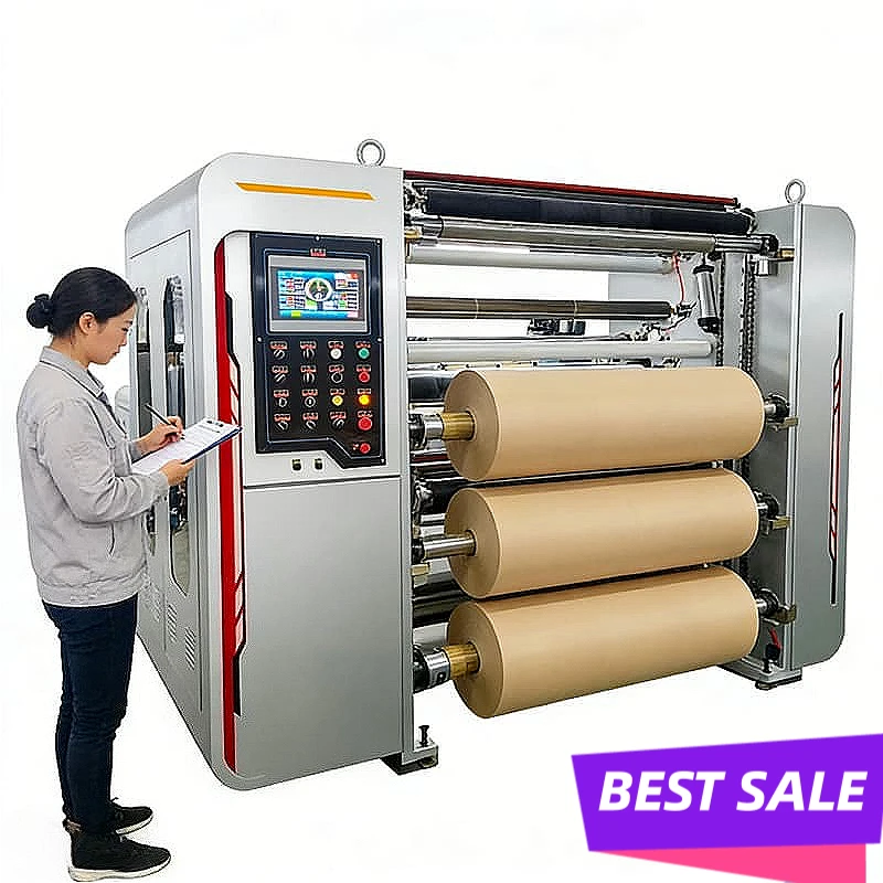 Slitter Rewinder Machine Paper Cutter Automatic Guillotine Industrial Trimmer Kraft Paper Roll Cutting Cardboard Sheet Custom