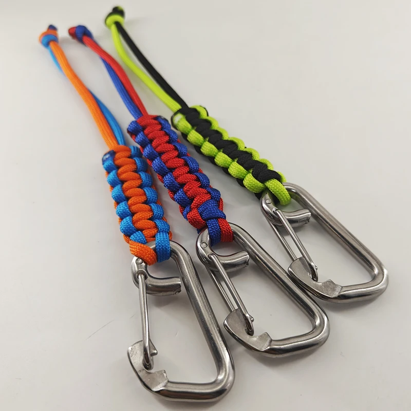 Diving Hook Scuba Diving Lanyard BCD Anti-lost Safety Rope for Flashlight Camera DSMB Light Knife