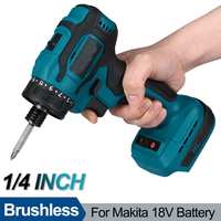 23+1 Torque 1/4inch Brushless Electric Screwdriver Cordless  2 Speeds 280N.m Electric Drill Power Tool For Makita 18V Battery