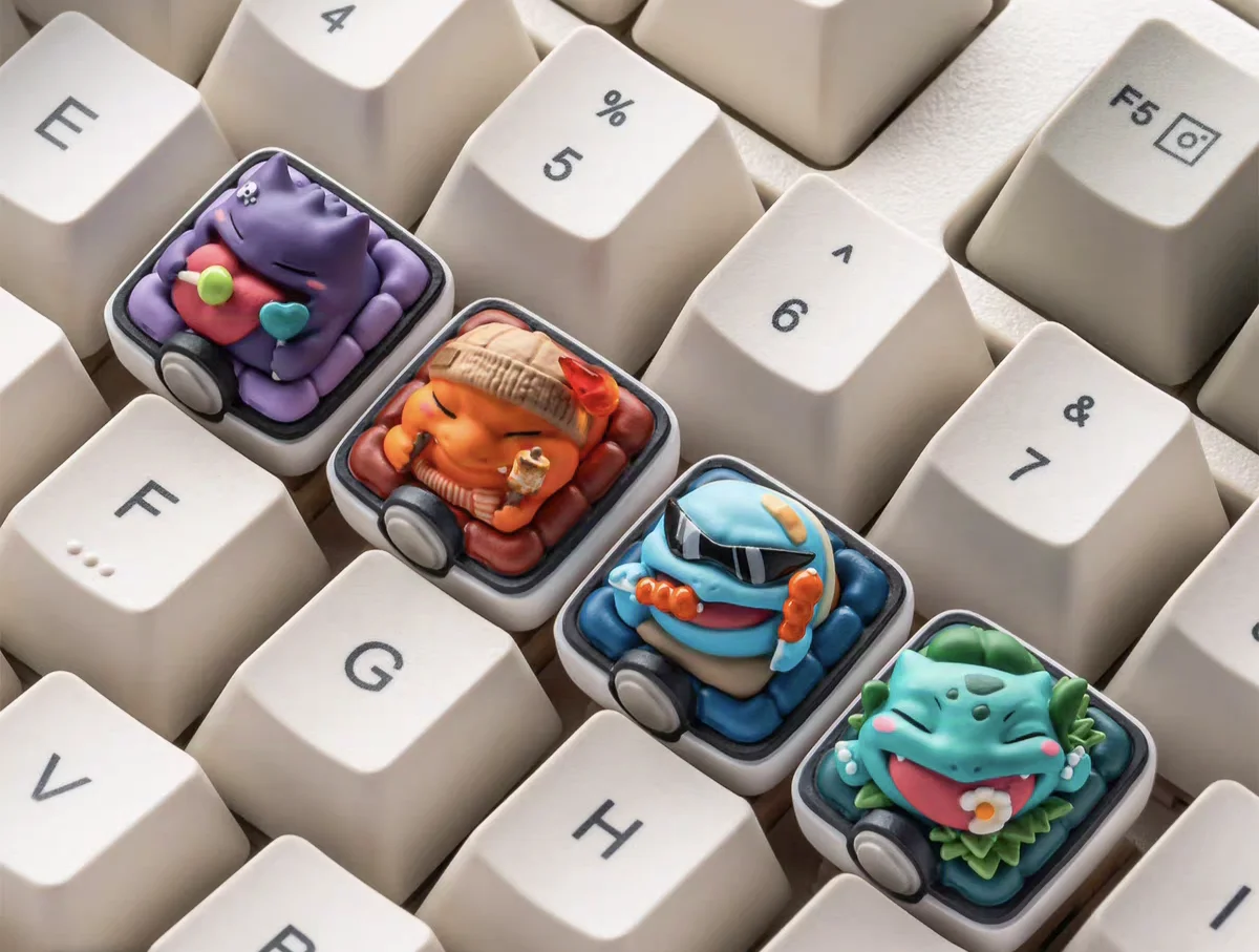 

Pokemon Dreamymon Anime Character Keycap Mechanical Keyboard Resin Stereoscopic Keycap Dreamy Charmander Gengar Bulbasaur