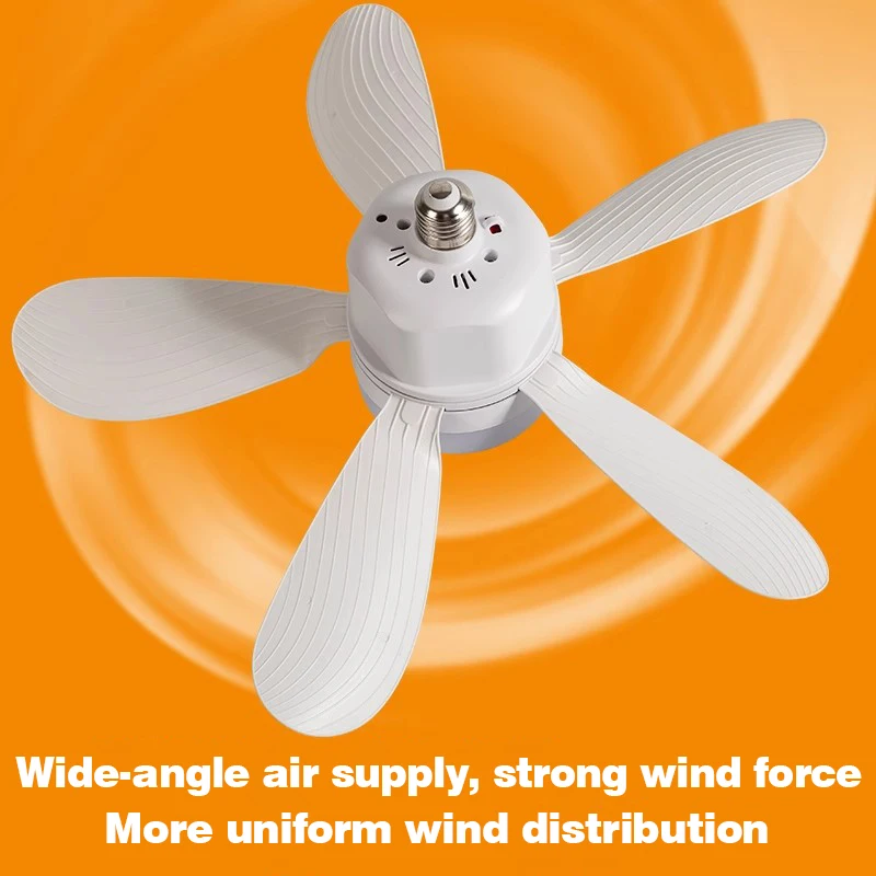 Smart 2-in-1 Ceiling Fan with Remote Control Dimming Lighting E27 Silent Fan Bedroom Living Room Kitchen Household Electric Fans