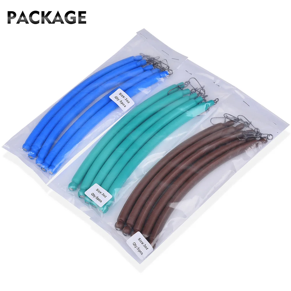 Proberos 5 Stück Slip-Stick-Schleppgewichte, No-Snag-Sinker zum Ziehen, Trollen, Driften, Bodensteigen. – Detail 12