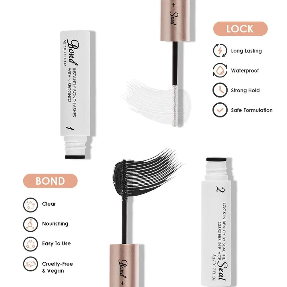 Double End Lash Glue Lash Clusters Glue Lash Glue Bond And Seal Strong Hold Double Tube Lashes Glue Eyelash Extensions Glue