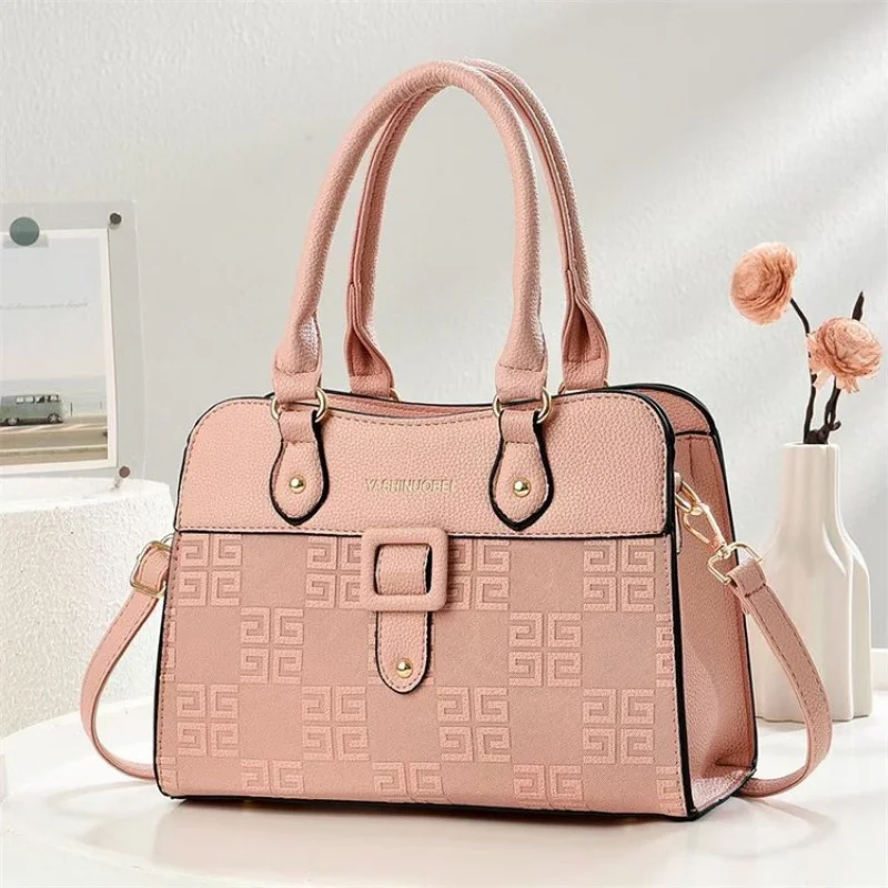 

Classic Leather Tote Bag For Women - Spacious Work Bag With Laptop Compartment & Multiple Organizational Pockets