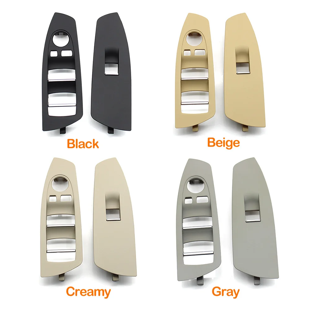 Car Front Left Right Window Lifter Switch Outer Frame Panel Cover For BMW 7 Series F01 F02 730i 735i 740i 745i 750i 760i LHD