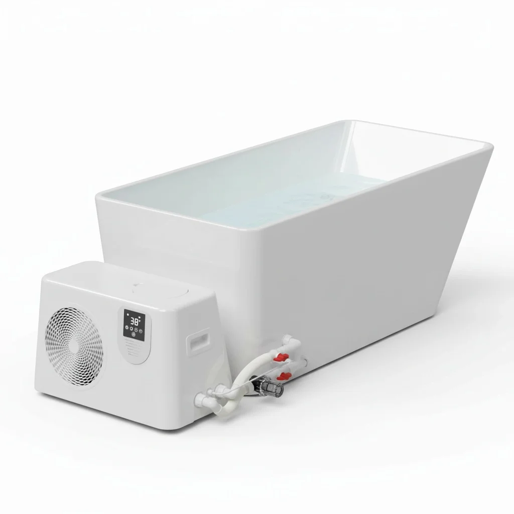 Acrylic Bathtub Ice Bath Tub, 185x83x68cm/72.8x32.7x26.8inch, Cold Water Plunge, Freestanding Soaking Tub for Ice Water Therapy