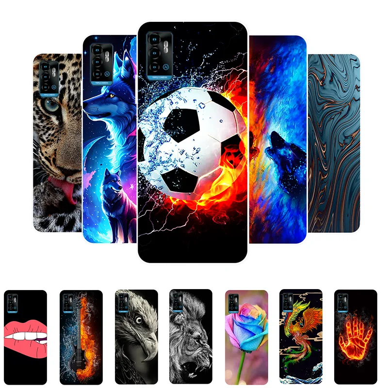 

For ZTE Blade A71 Phone Case Football Soft Silicone Protective Cases for ZTE Blade A 71 Back Cover BladeA71 Funda etui