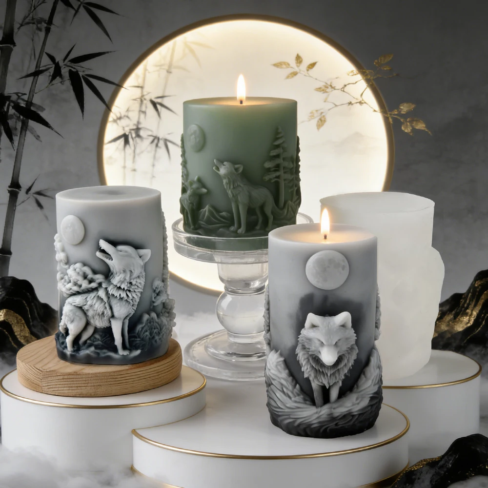 3D Kurt Şekilli Rölyef Ay Sili - Candle Making Soy Wax incelemesi ve fiyatı