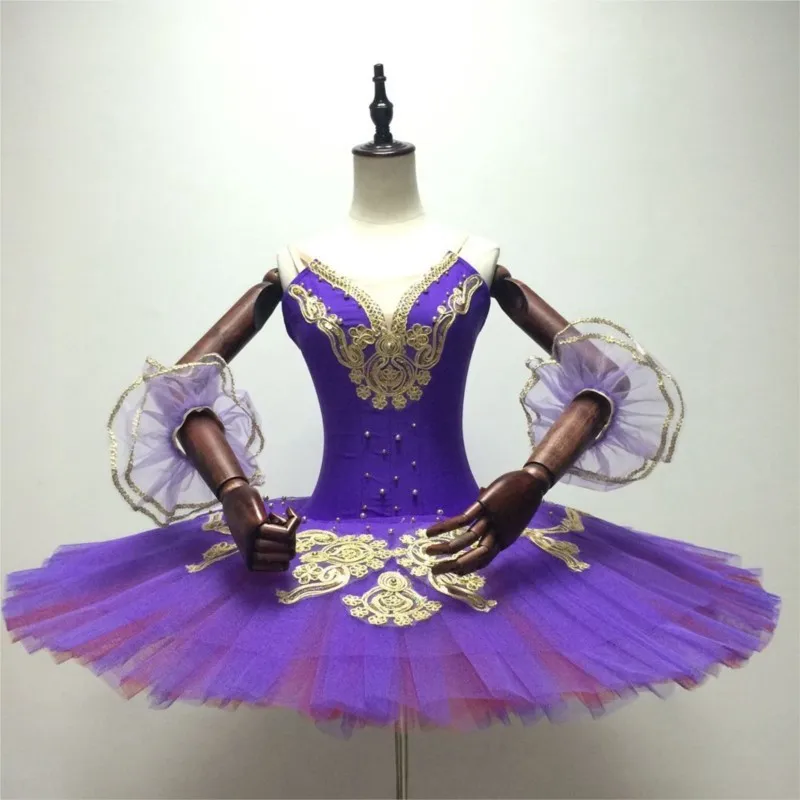 

High Quality 12 Layers Adult Performance Wear Purple Professional Ballet Costume Tutu