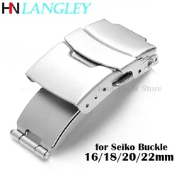 16mm 18mm 20mm 22mm Stainless Steel Watchband Buckle for Seiko Watch Folding Buckle for Ghost Diving Buckles Watch Accessories