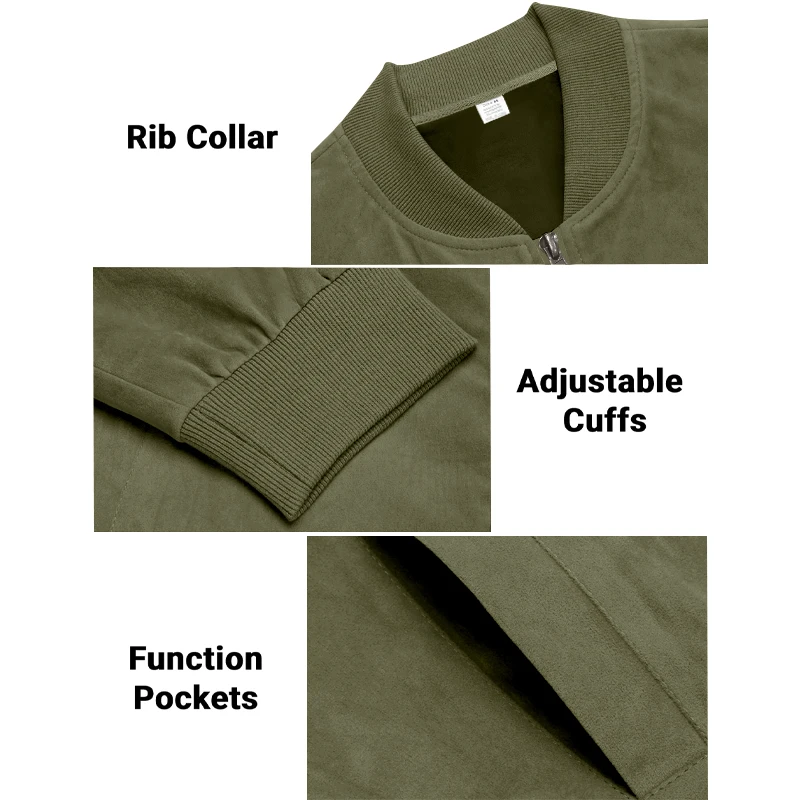 Men\'s Jacket Spring and Autumn New Bodybuilding Logo Casual Bomber Jacket Comfortable Suede Leather Jacket Fashion Men Clothing