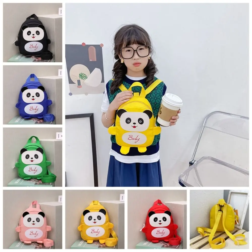 Presentes dos desenhos animados panda crianças mochila anti-perdido mini crianças saco de escola ajustável mochila do jardim de infância meninos