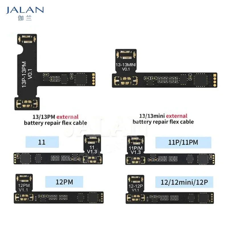 JC Original Battery Repair Flex For Phone 11 12 13 14 15 Pro Remove Warning Battery External Tag On Flex Replacement Repair