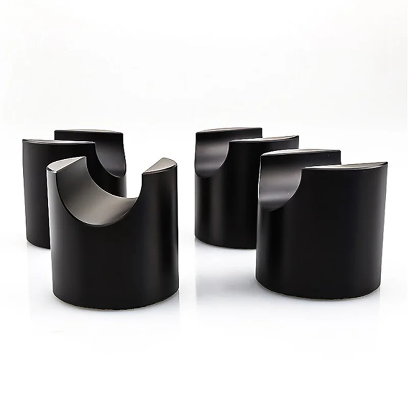 A25P 8Pcs HIFI Cable Stand Booster Holder Support Frame Anti-Shock Foot Multi-Function Speaker Cable Trailing Pad Black