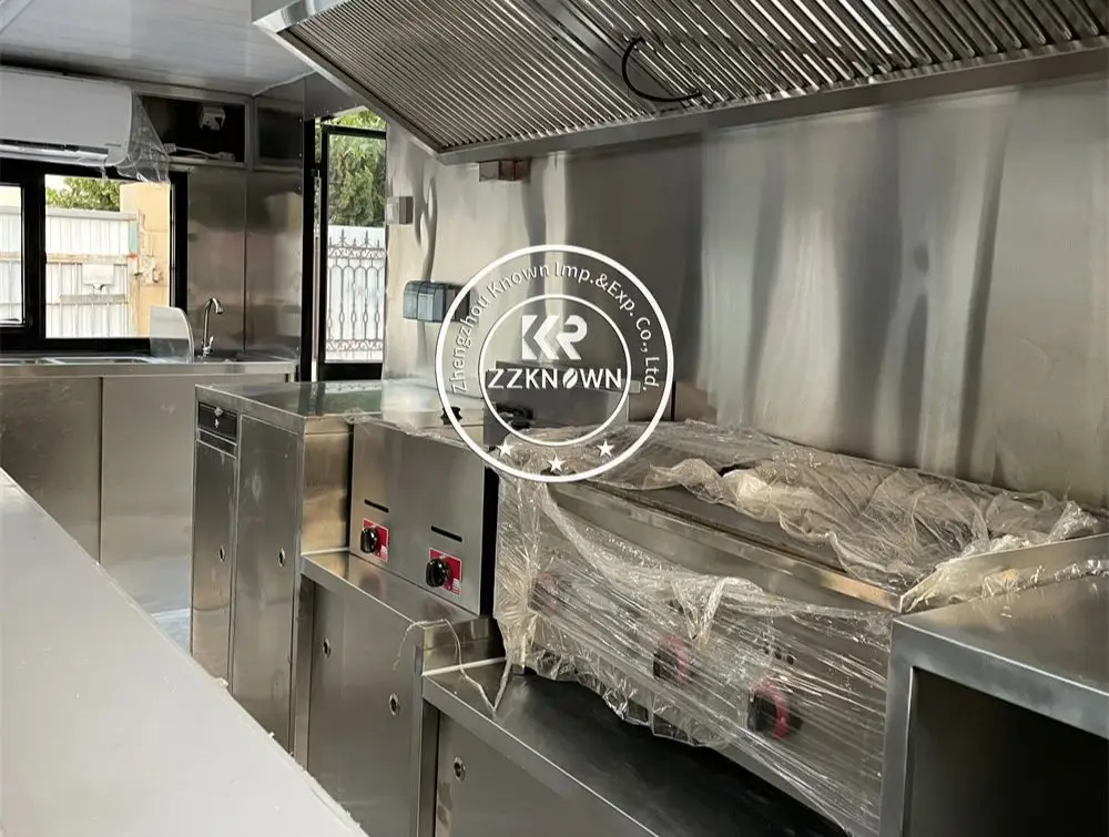 Reboque De Fast Food, Caminhão De Cachorro Quente, Pizza, Sorvete, Quiosque, Totalmente Equipamentos De Cozinha, Van para Venda